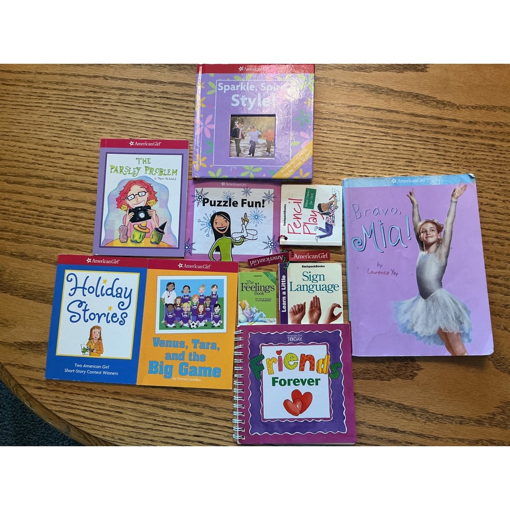 American Girl Book Lot Bravo Mia The Parsley Problem Friends Forever Activity 10